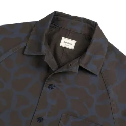 Jacken*Asphaltgold Overshirt Animal Print Blue / Phantom