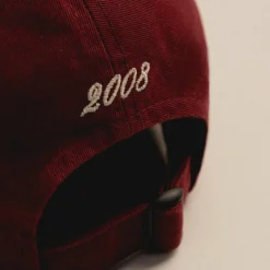 Caps & Bucket Hats*Asphaltgold Script Cotton Twill Cap Burgundy
