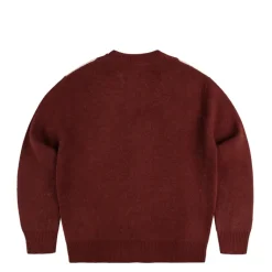 Knitwear*Asphaltgold Third Place Wool Cardigan Burgundy / Marshmallow