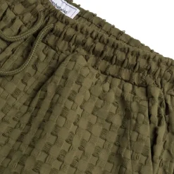 Shorts*Asphaltgold Waffle Shorts Olive
