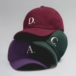 Caps & Bucket Hats*Asphaltgold Wool Cap *D* Burgundy / Off White