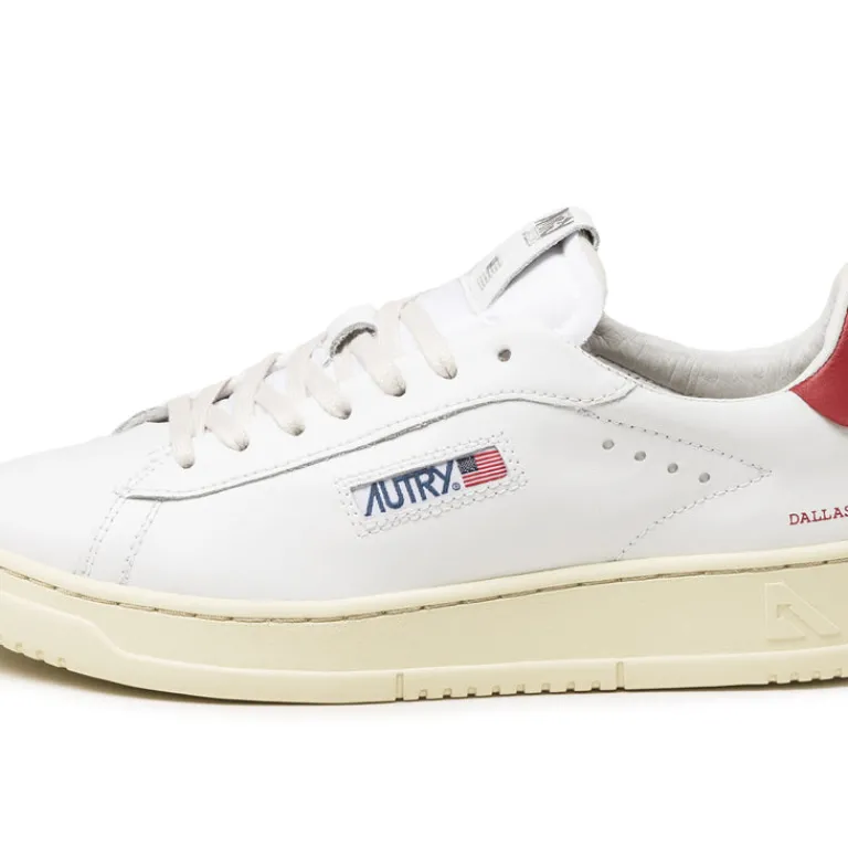 Leder Sneaker|Weiße Sneaker*Autry Dallas White / Red