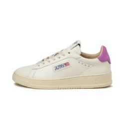 Leder Sneaker|Weiße Sneaker*Autry Dallas Low W Marshmallow Mash / Gycviolet
