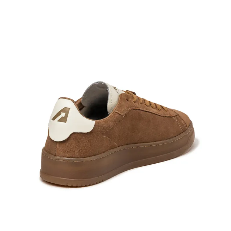 Leder Sneaker*Autry Dallas *Suede / Leather* Sigaro / Marshmallow