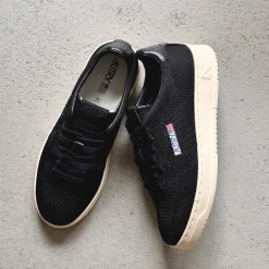 Leder Sneaker*Autry Easeknit *Knit / Leather* Black / Ivory