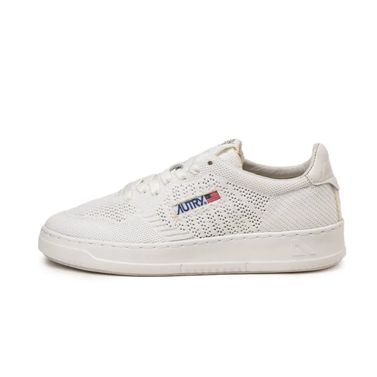 Leder Sneaker|Weiße Sneaker*Autry Easeknit W *Knit / Leather* White