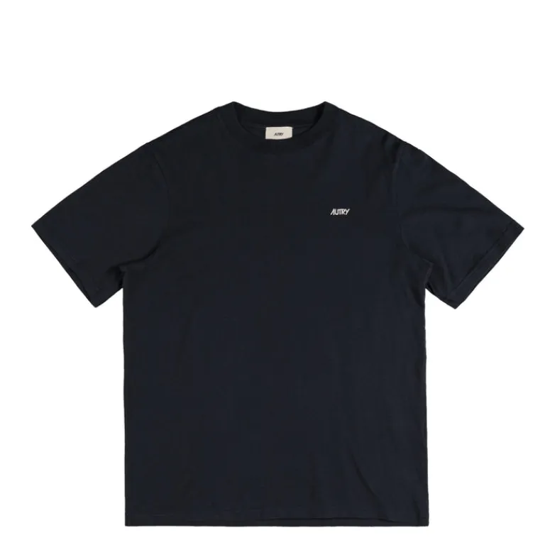 T-Shirts*Autry Embroidered Mini Logo T-Shirt Blue