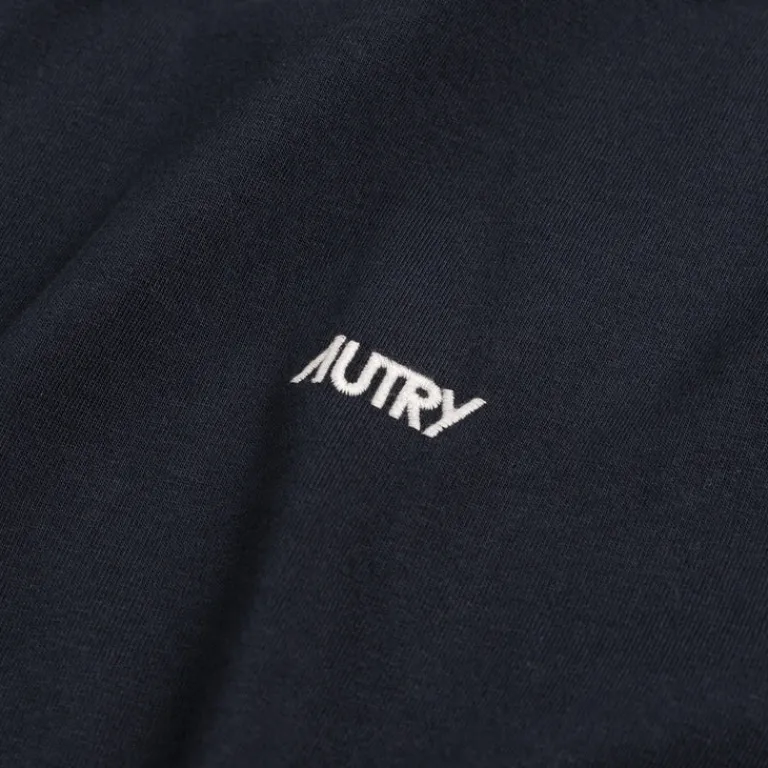 T-Shirts*Autry Embroidered Mini Logo T-Shirt Blue