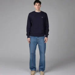 Crewnecks*Autry Embroidered Mini Logo Sweatshirt Blue
