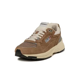 Leder Sneaker|Retro Runner*Autry Hyperway *Suede / Mesh* Cigar / Silver