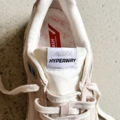 Leder Sneaker|Retro Runner*Autry Hyperway *Suede / Mesh* Sand / Silver