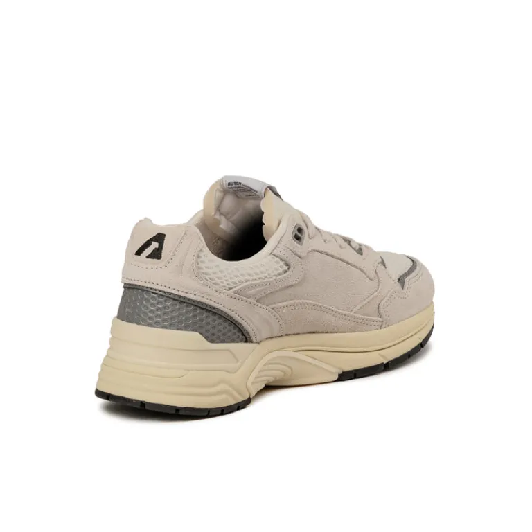 Leder Sneaker|Weiße Sneaker*Autry Hyperway *Suede / Mesh* White / Silver