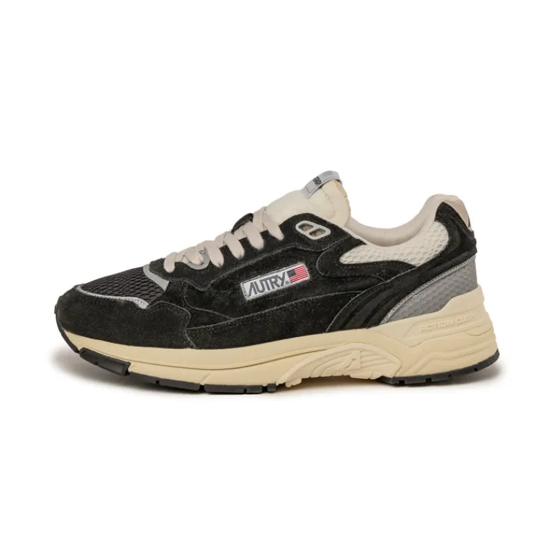 Leder Sneaker|Retro Runner*Autry Hyperway W *Suede / Mesh* Black / Silver
