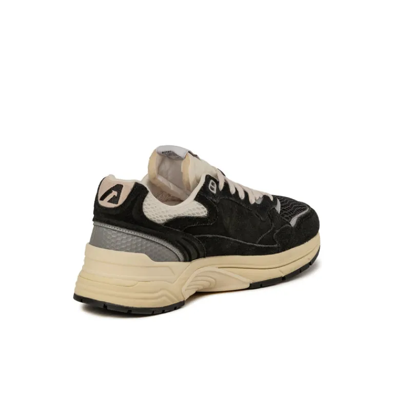 Leder Sneaker|Retro Runner*Autry Hyperway W *Suede / Mesh* Black / Silver