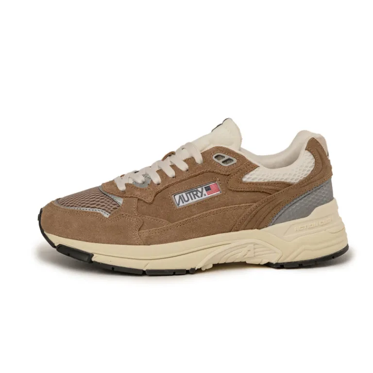 Leder Sneaker|Retro Runner*Autry Hyperway W *Suede / Mesh* Cigar / Silver