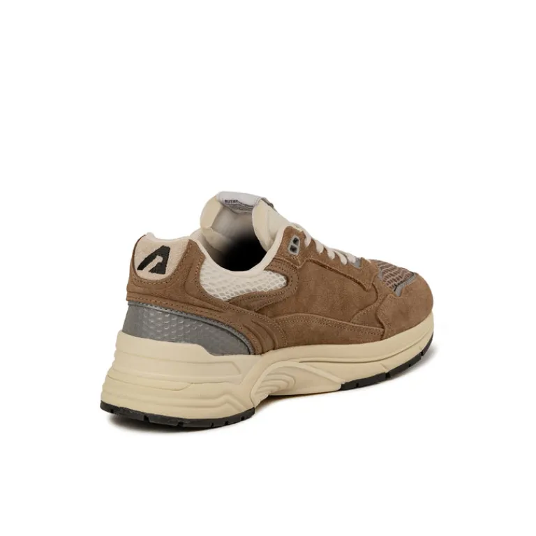 Leder Sneaker|Retro Runner*Autry Hyperway W *Suede / Mesh* Cigar / Silver