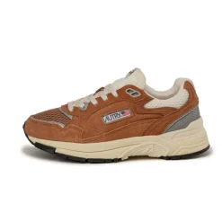 Leder Sneaker|Retro Runner*Autry Hyperway W *Suede / Mesh* Marron / Silver