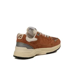 Leder Sneaker|Retro Runner*Autry Hyperway W *Suede / Mesh* Marron / Silver