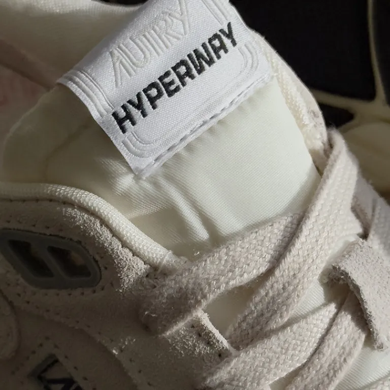 Leder Sneaker|Weiße Sneaker*Autry Hyperway W *Suede / Mesh* White / Silver