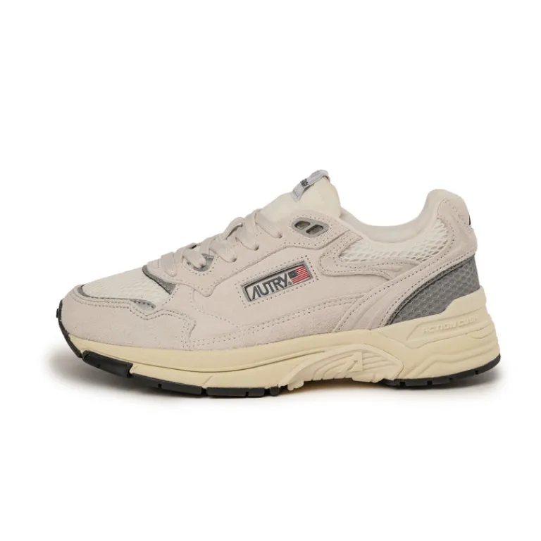 Leder Sneaker|Weiße Sneaker*Autry Hyperway W *Suede / Mesh* White / Silver