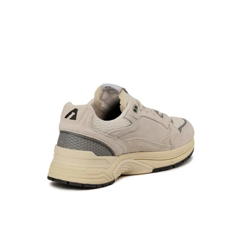 Leder Sneaker|Weiße Sneaker*Autry Hyperway W *Suede / Mesh* White / Silver