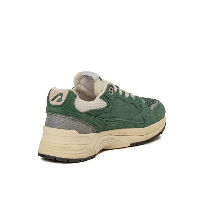 Leder Sneaker|Retro Runner*Autry Hyperway W *Suede / Mesh* Malachite / Silver