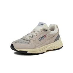 Retro Runner|Leder Sneaker*Autry Hyperway W *Suede / Mesh* Sand / Silver