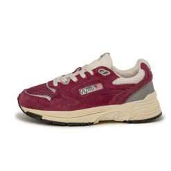 Leder Sneaker|Retro Runner*Autry Hyperway W *Suede / Mesh* Winery / Silver