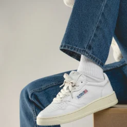 Leder Sneaker|Weiße Sneaker*Autry Medalist White / White