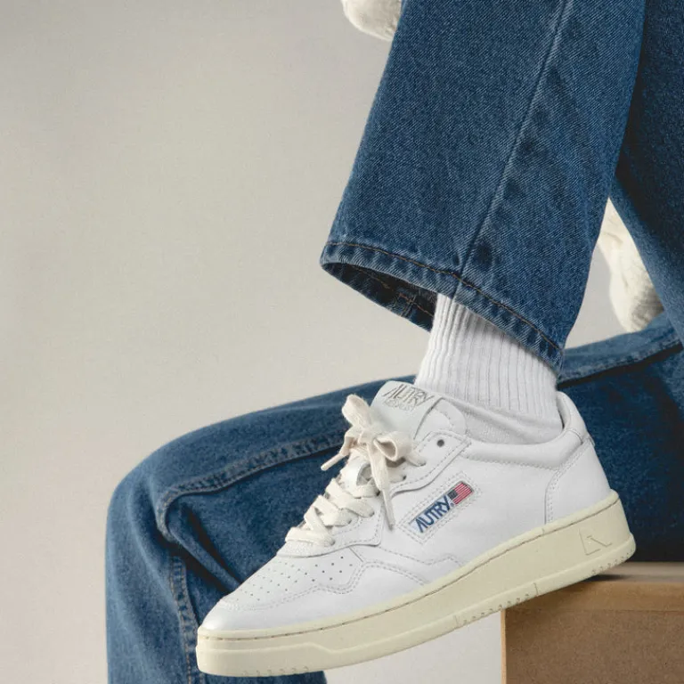 Leder Sneaker|Weiße Sneaker*Autry Medalist White / White