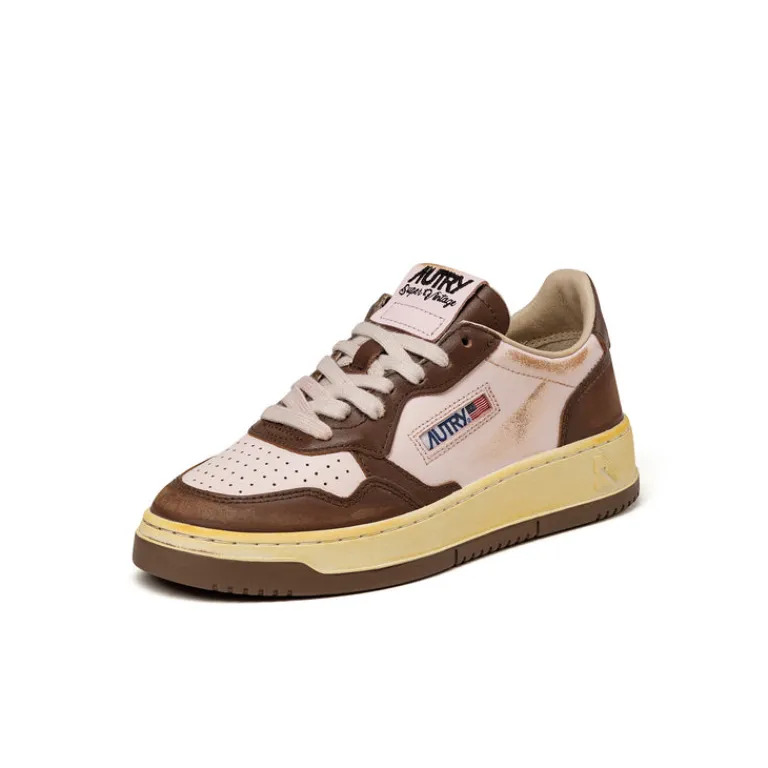 Leder Sneaker|Chunky Sneaker*Autry Medalist Brushed W *Super Vintage* Brown / Pink