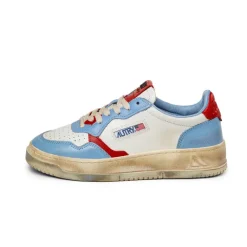 Leder Sneaker|Chunky Sneaker*Autry Medalist Burn W *Super Vintage* Blue / Red