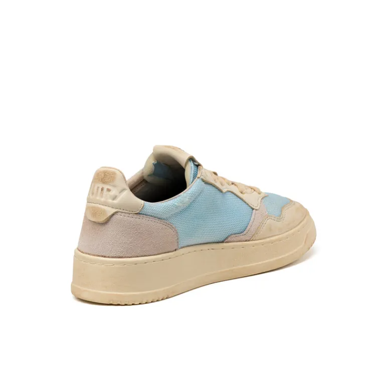 Leder Sneaker*Autry Medalist Dragon / Goat *Super Vintage* Celestial Blue / White