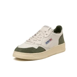 Leder Sneaker|Weiße Sneaker*Autry Medalist *Goat / Suede* White / Military
