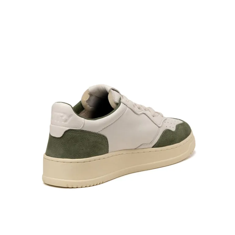 Leder Sneaker|Weiße Sneaker*Autry Medalist *Goat / Suede* White / Military