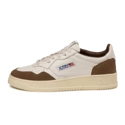 Leder Sneaker|Weiße Sneaker*Autry Medalist *Goat / Suede* White / Cigar