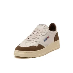 Leder Sneaker|Weiße Sneaker*Autry Medalist *Goat / Suede* White / Cigar