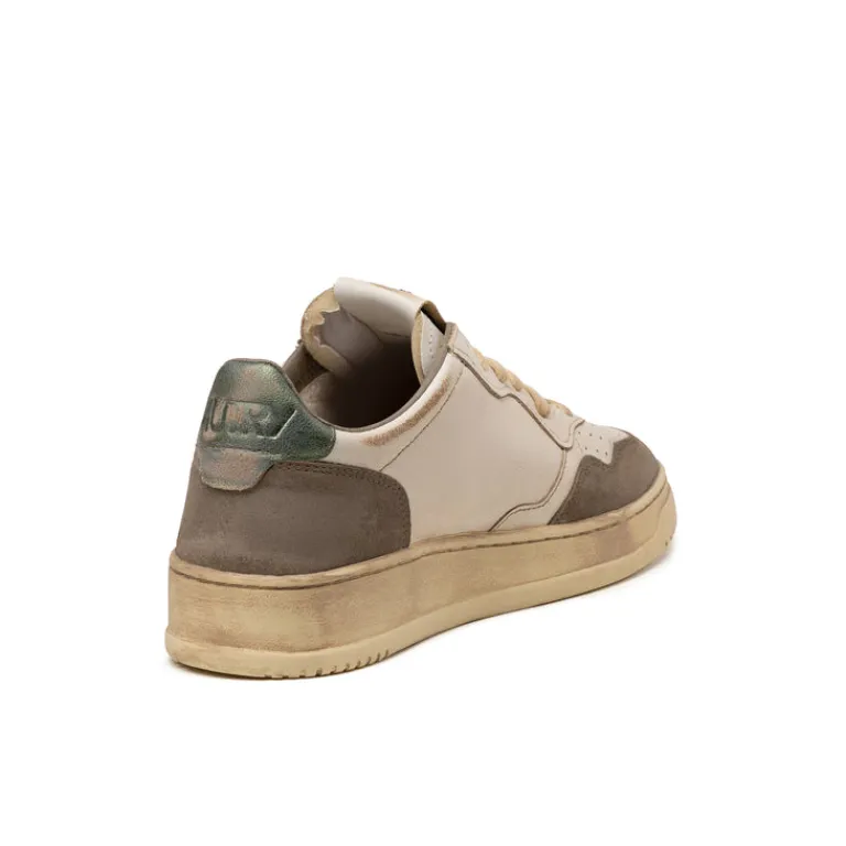 Leder Sneaker*Autry Medalist Leather / Suede *Super Vintage* Sand / Cypress
