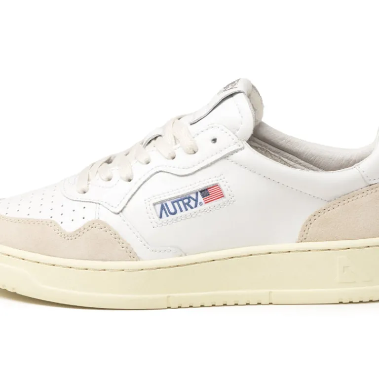 Leder Sneaker*Autry Medalist *Leather / Suede* White / White