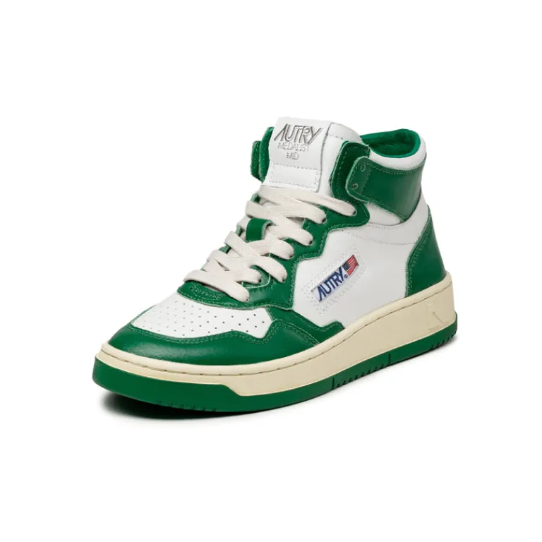 Leder Sneaker|High-Top Sneaker*Autry Medalist Mid W White / Green
