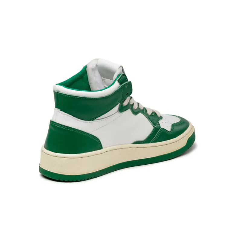 Leder Sneaker|High-Top Sneaker*Autry Medalist Mid W White / Green