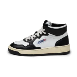 Leder Sneaker|High-Top Sneaker*Autry Medalist Mid W White / Black