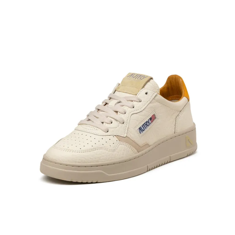 Leder Sneaker*Autry Medalist *Nubuk / Elephant* Apricot / Sand