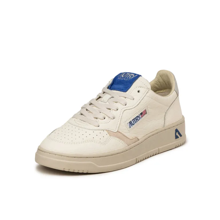 Leder Sneaker*Autry Medalist *Nubuk / Elephant* Hay / Sand