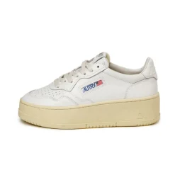 Leder Sneaker|Plateau Sneaker*Autry Medalist Platform W White / White