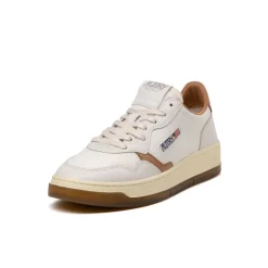 Leder Sneaker|Weiße Sneaker*Autry Medalist *Virgin / Crack* White / Tanzine