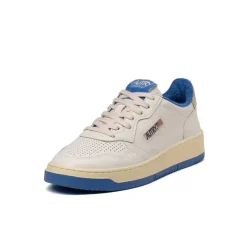 Leder Sneaker|Weiße Sneaker*Autry Medalist *Virgin / Sponge* White / Palace Blue