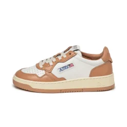 Leder Sneaker|Weiße Sneaker*Autry Medalist W White / Sandstorm