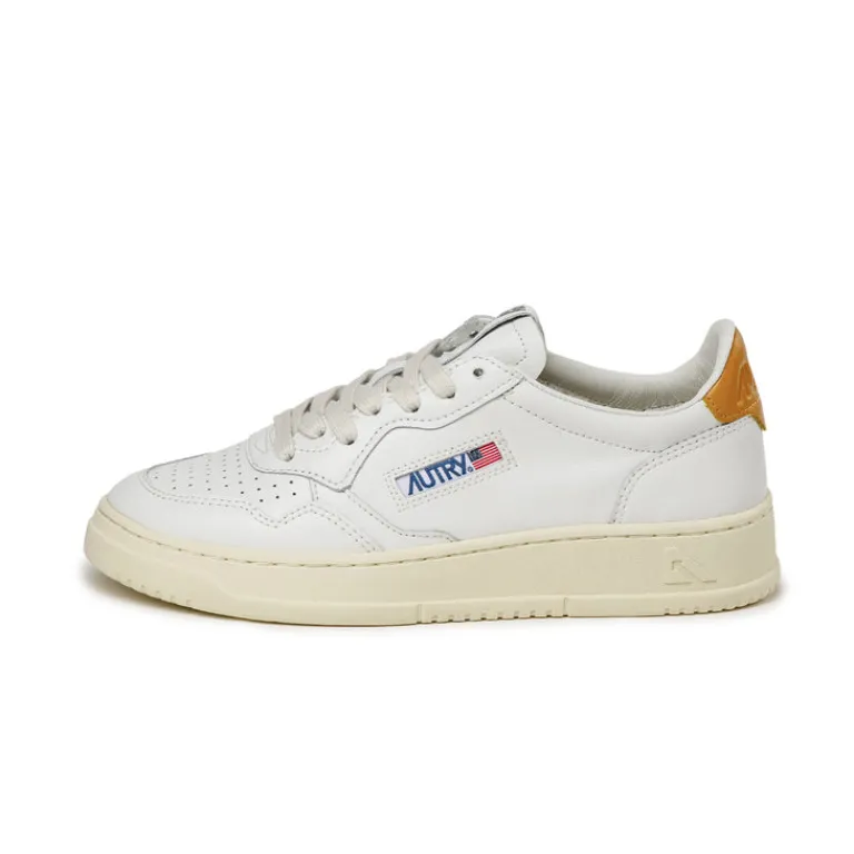 Leder Sneaker|Weiße Sneaker*Autry Medalist W White / Honey Yellow