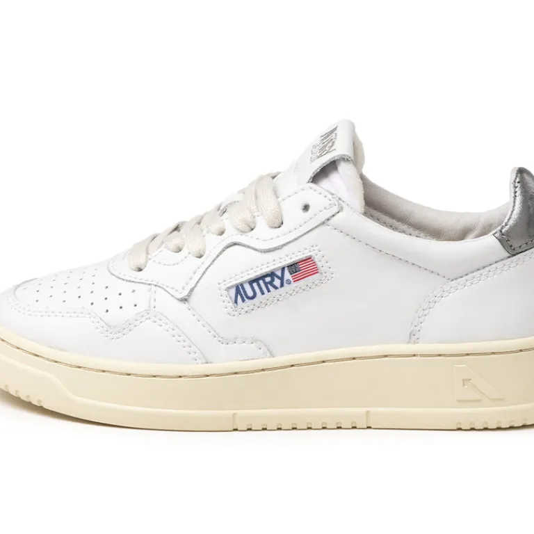 Leder Sneaker|Weiße Sneaker*Autry Medalist W White / Silver